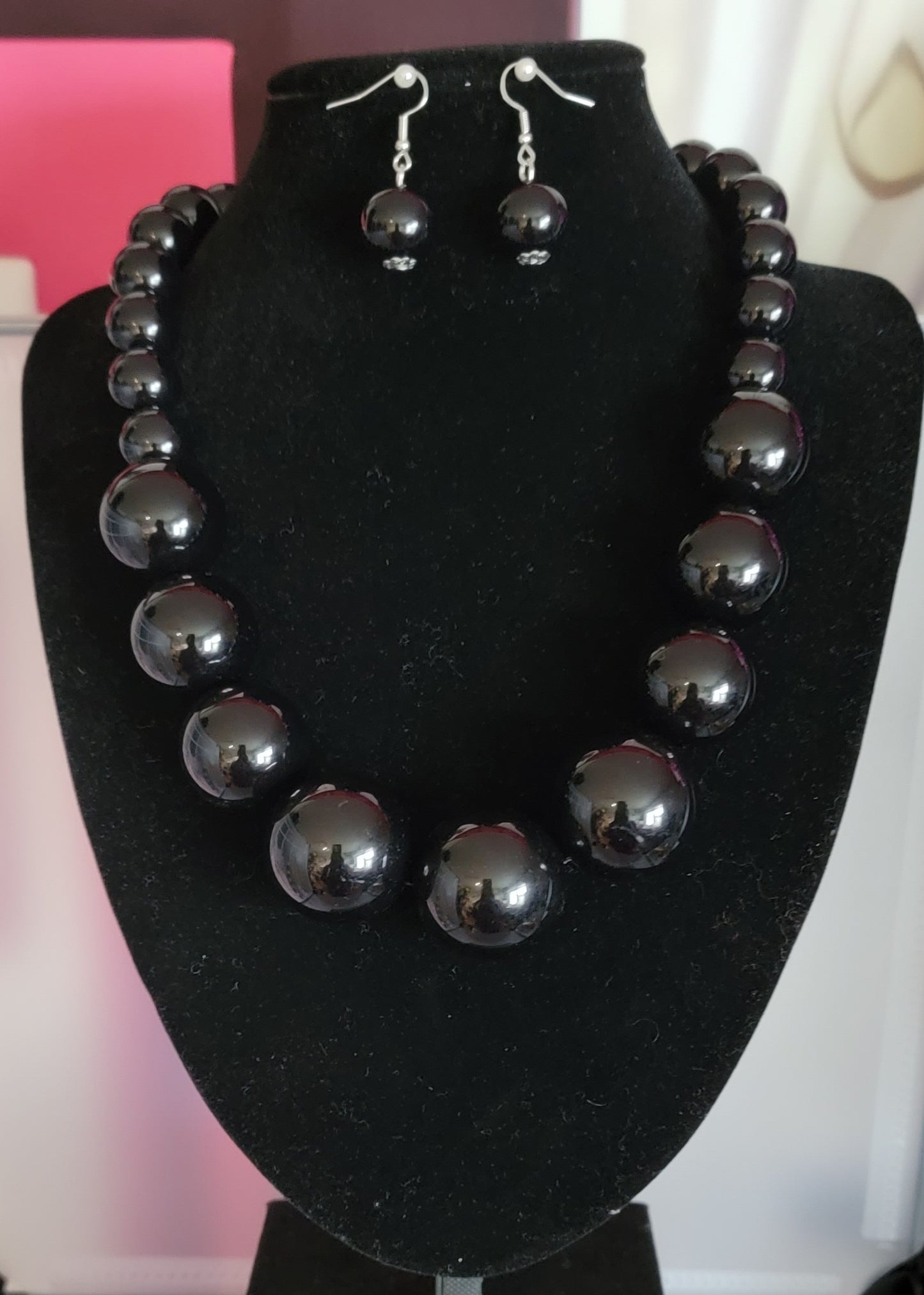 Large Single Strand Pearl Necklace